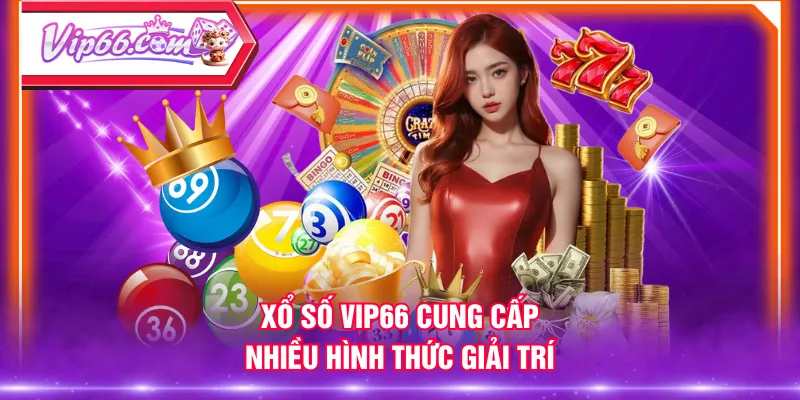 Xổ Số VIP66 cung cấp nhiều hình thức giải trí